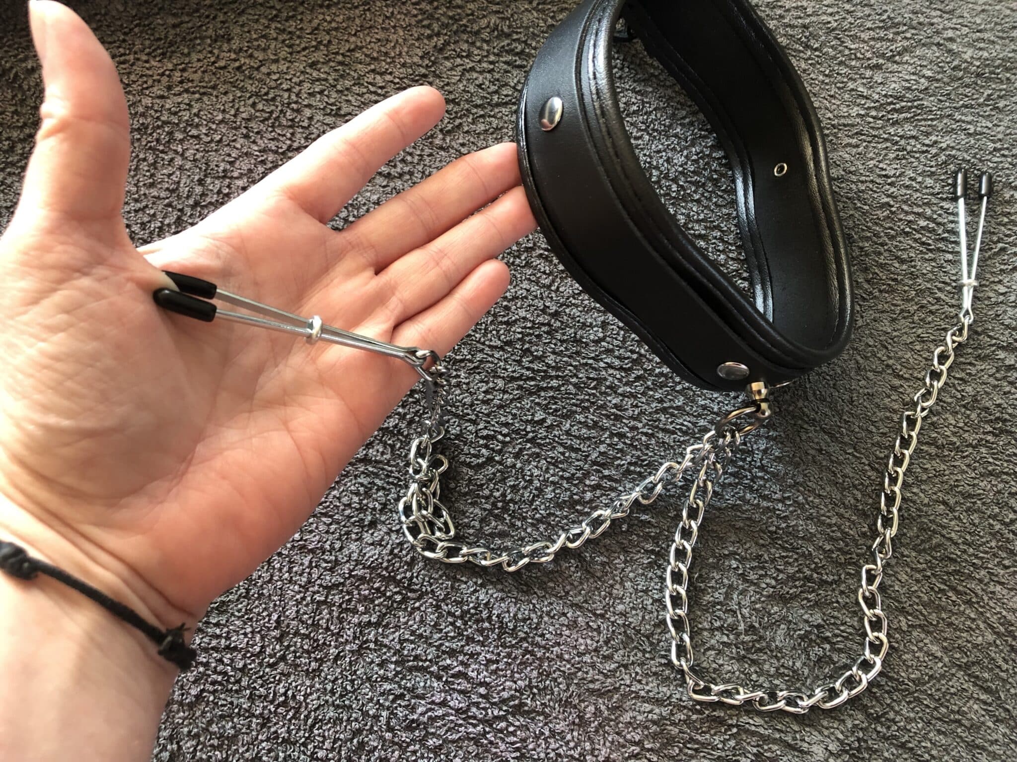 My Personal Experiences with DOMINIX Deluxe Leather Collar with Nipple Clamps