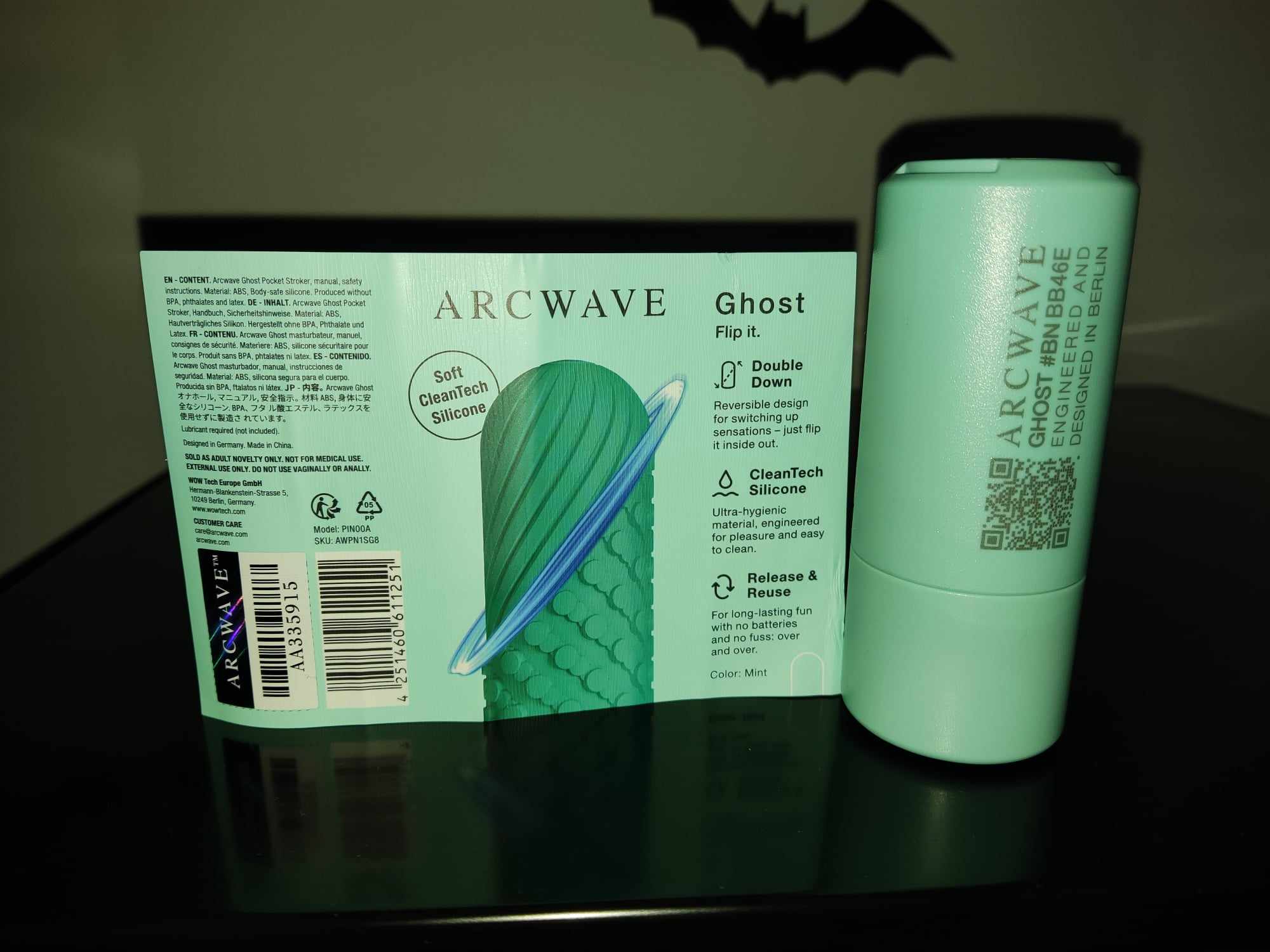 Arcwave Ghost Reversible Textured Male Stroker. Slide 9