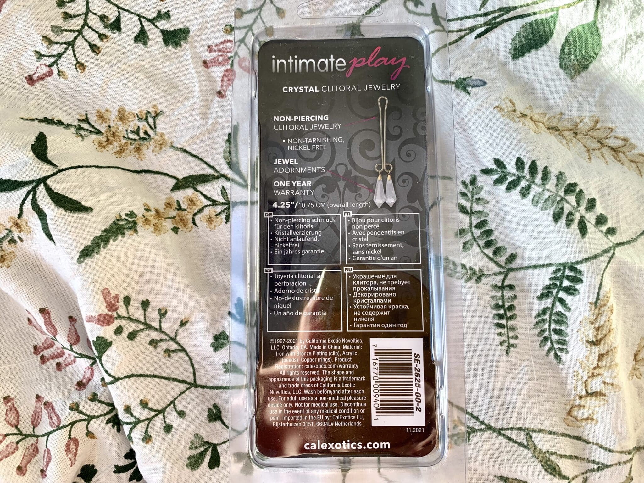 CalExotics Cleopatra Collection Clitoris Jewelry Packaging