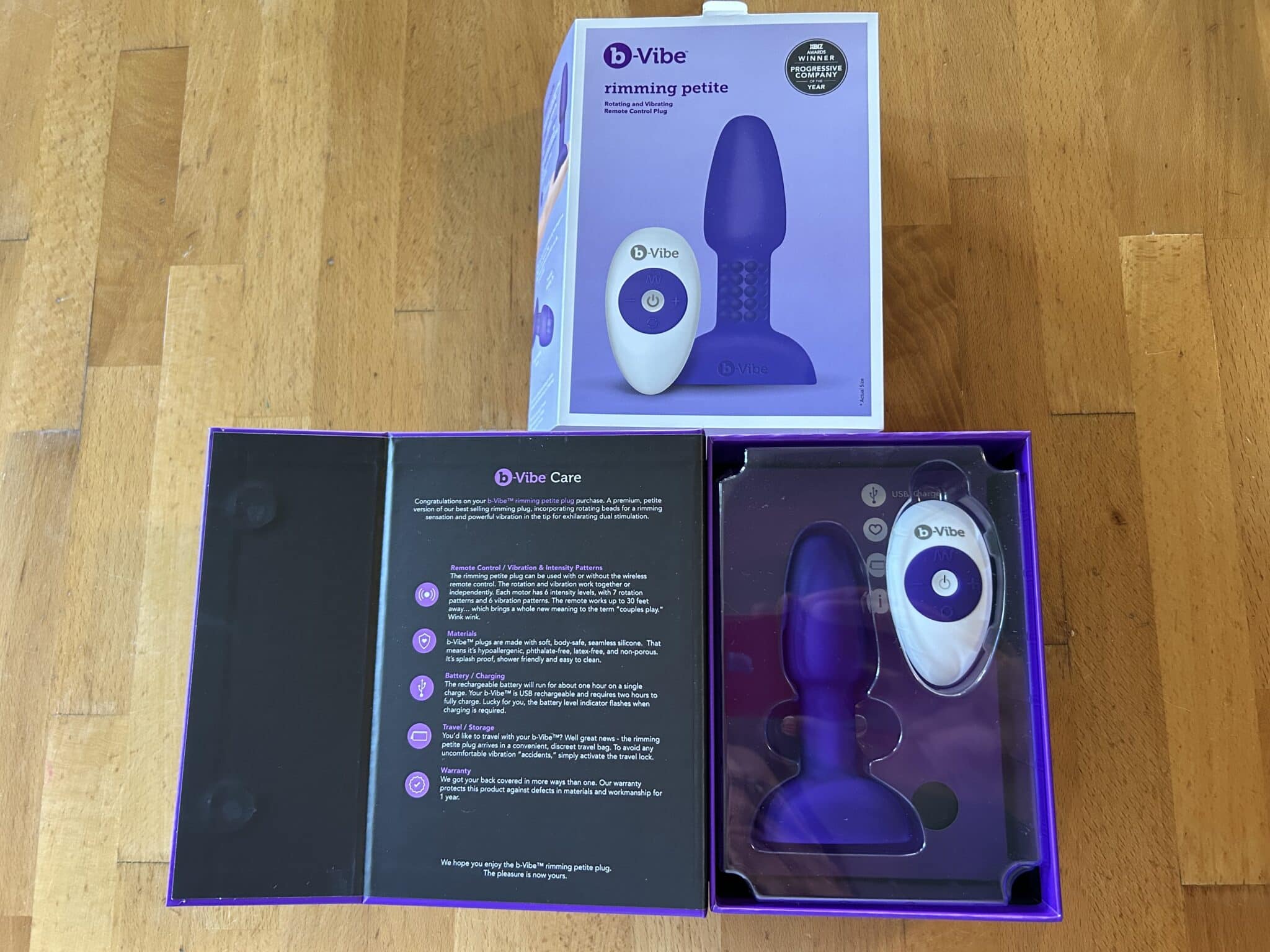 b-Vibe Rimming Plug Petite Packaging