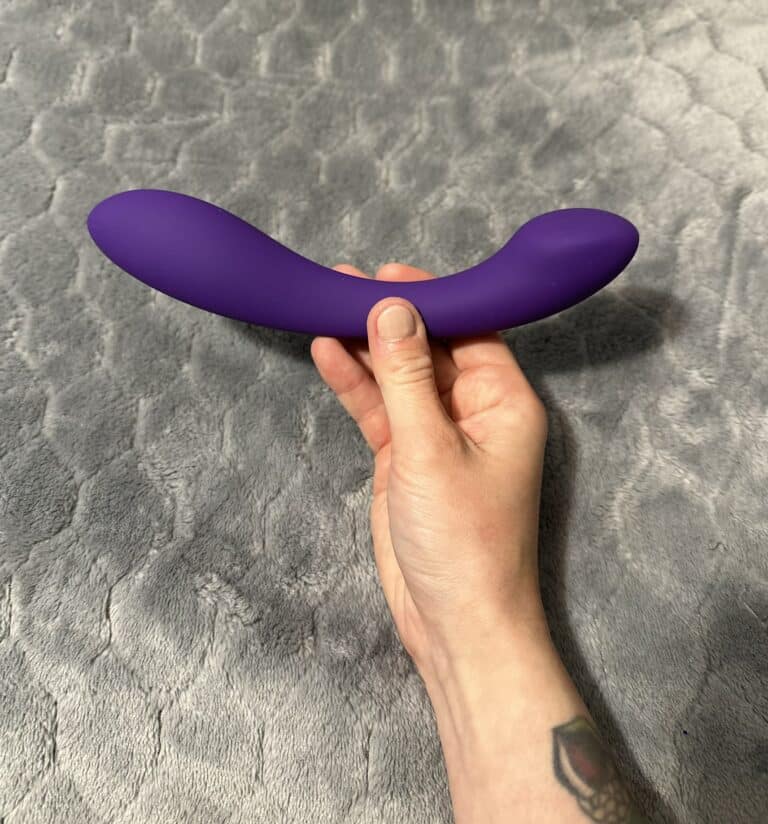 Desire Luxury Weighted Curved Silicone Dildo - 