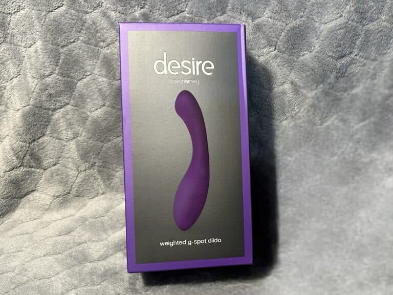 Desire Luxury Weighted Curved Silicone Dildo - 