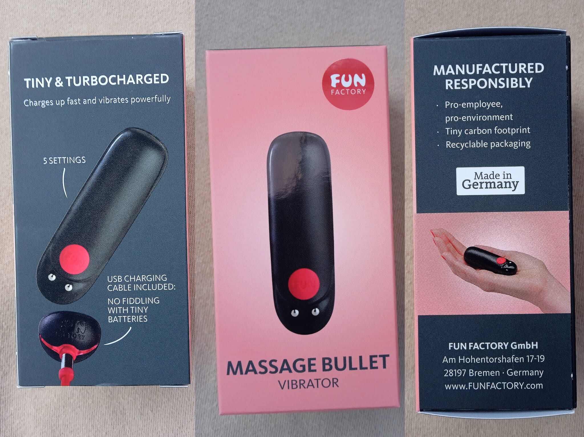 Fun Factory Massage Bullet Packaging