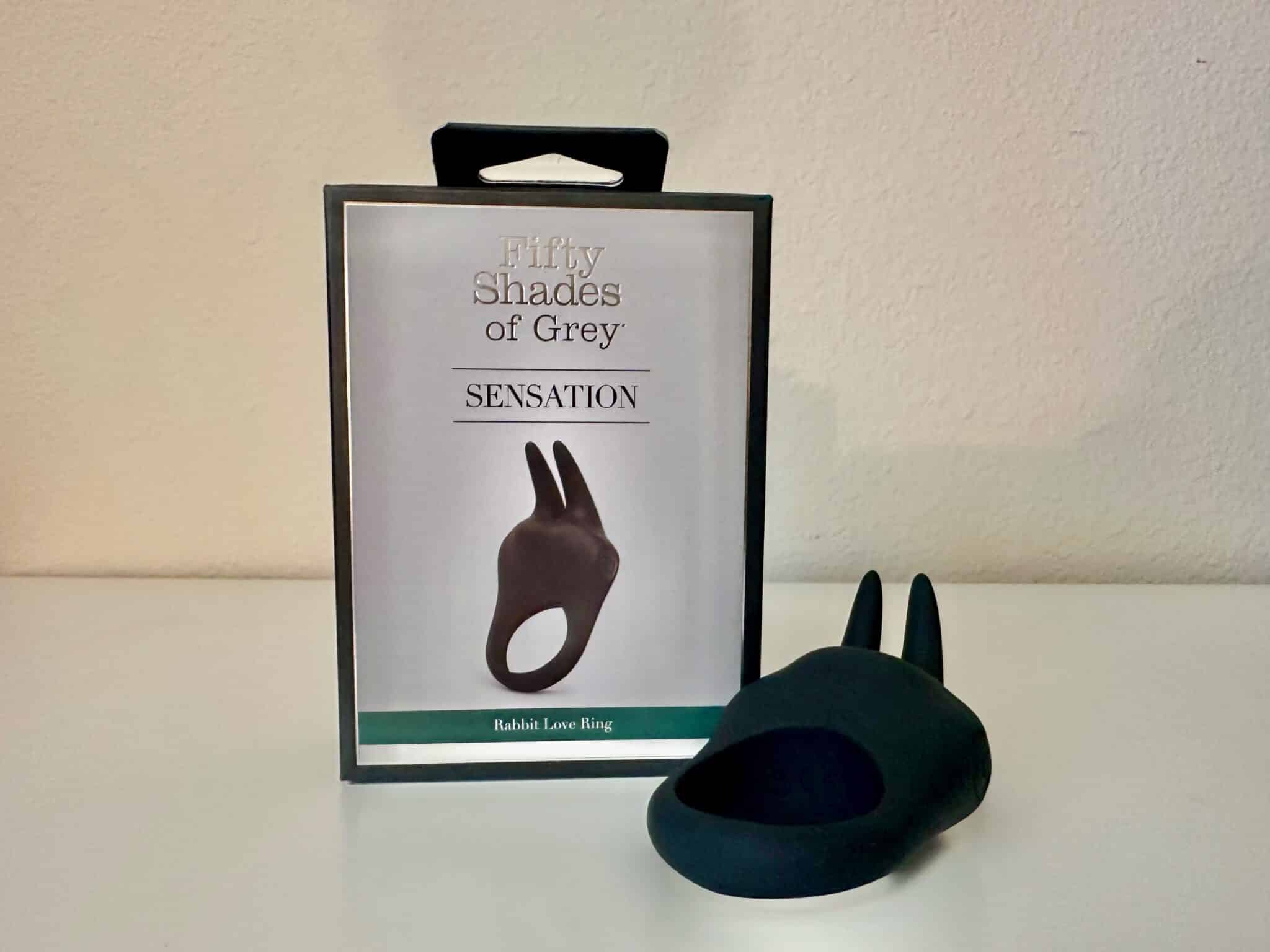 Fifty Shades of Grey Sensation Rabbit Love Ring Packaging