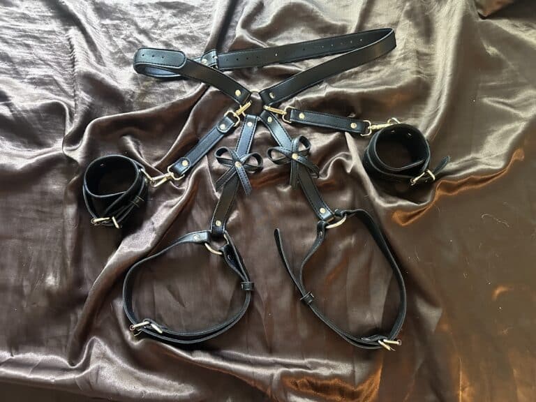 Strict Bondage Harness with Bows - 