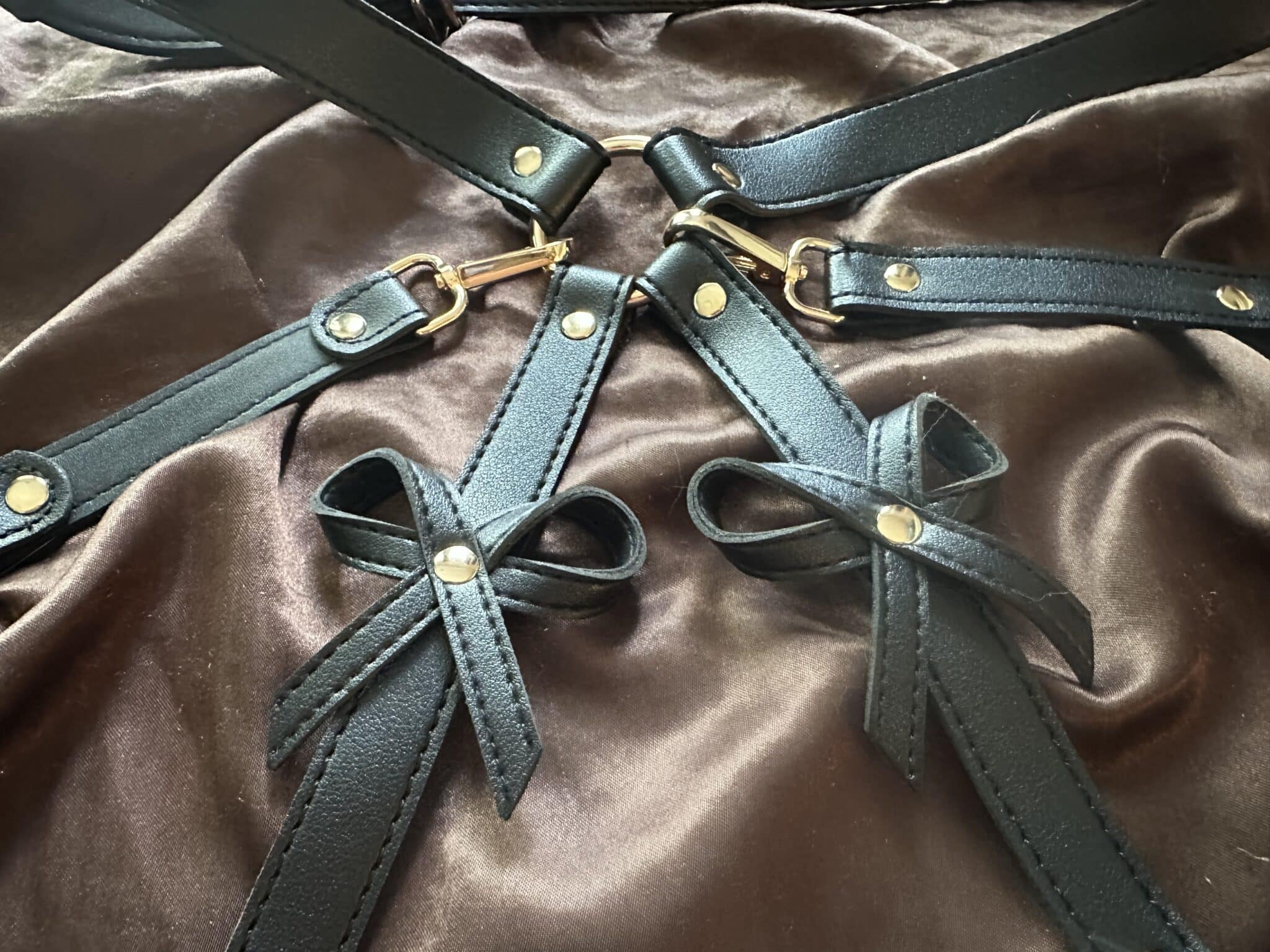 Strict Bondage Harness with Bows Design