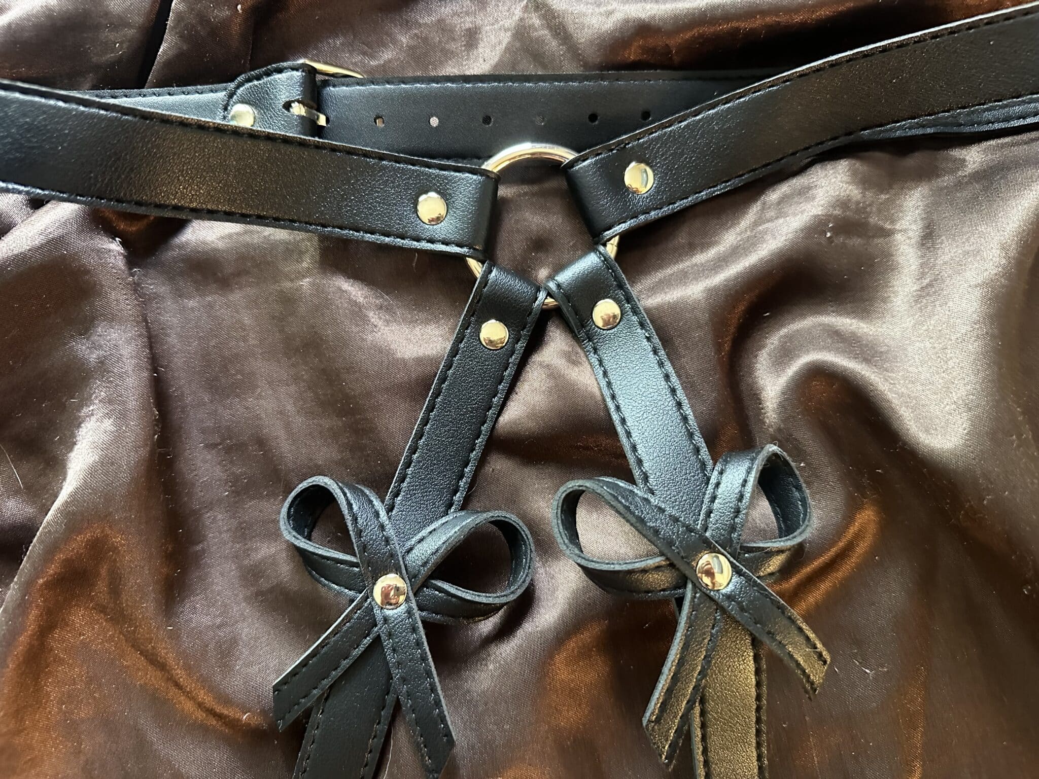 Strict Bondage Harness with Bows Quality