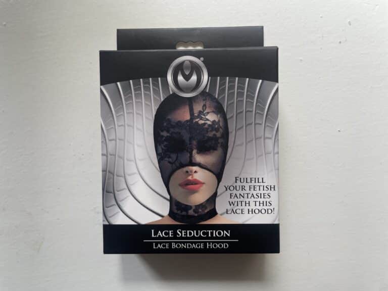 Master Series Lace Seduction Bondage Hood - 