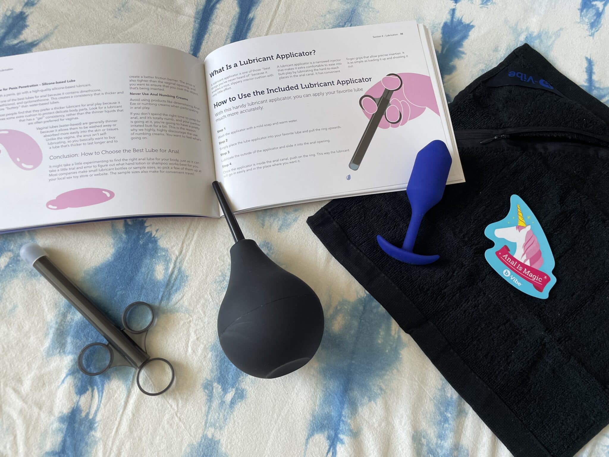 b-Vibe x Le Wand Anal Massage and Education Set Materials and care