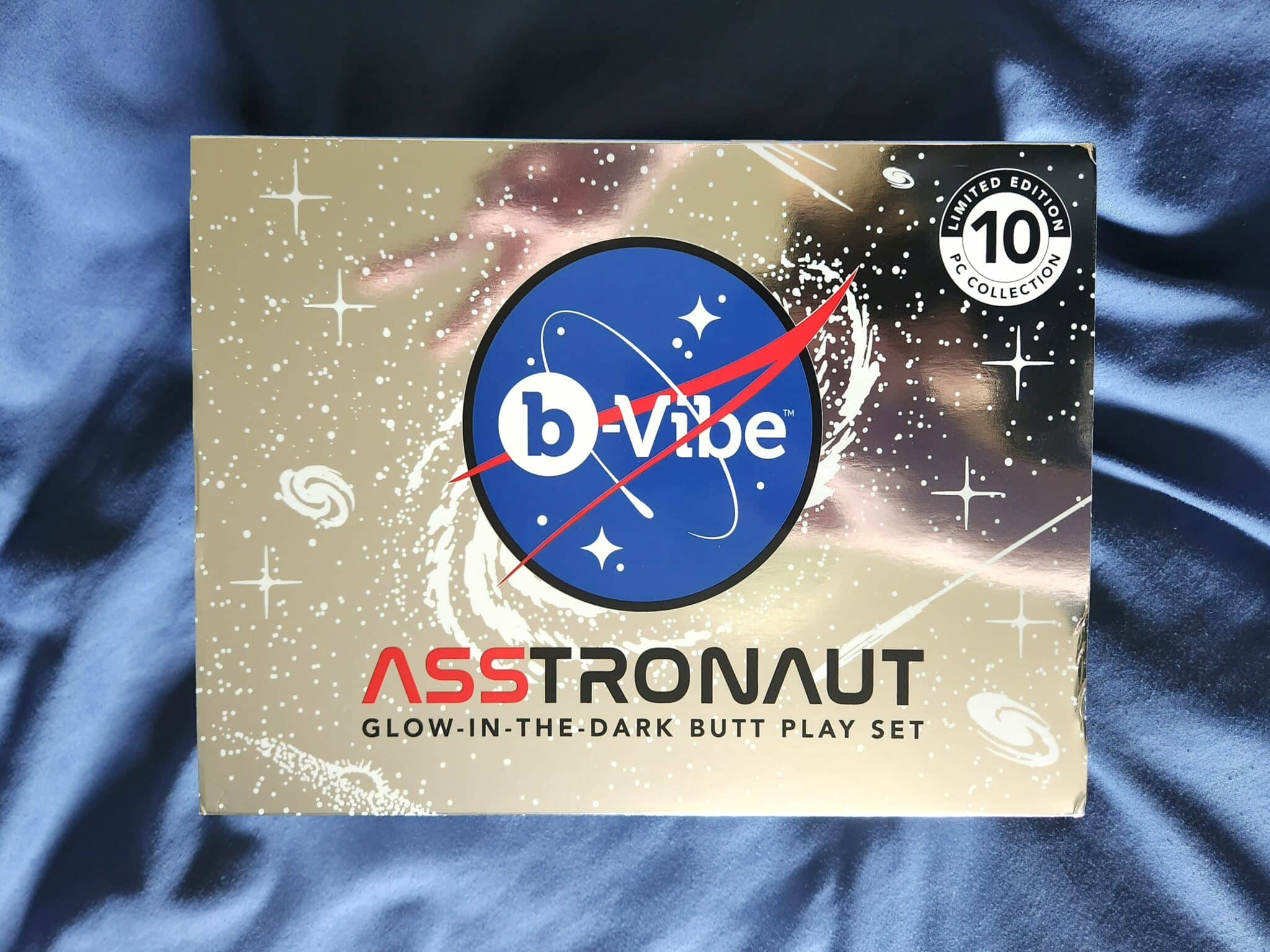 b-Vibe ASStronaut Glow-in-the-Dark Butt Play Set Packaging