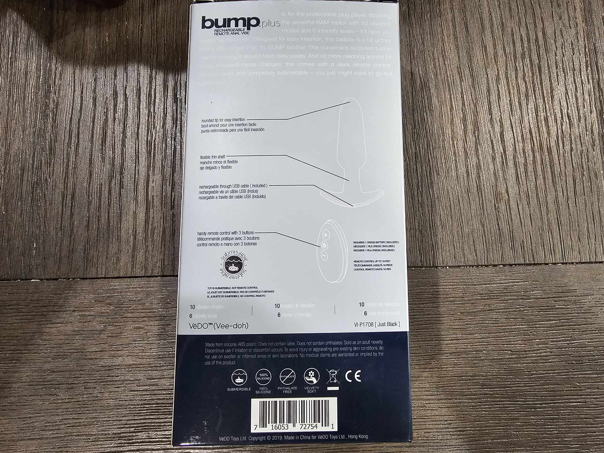 VeDO Bump Plus Materials and care