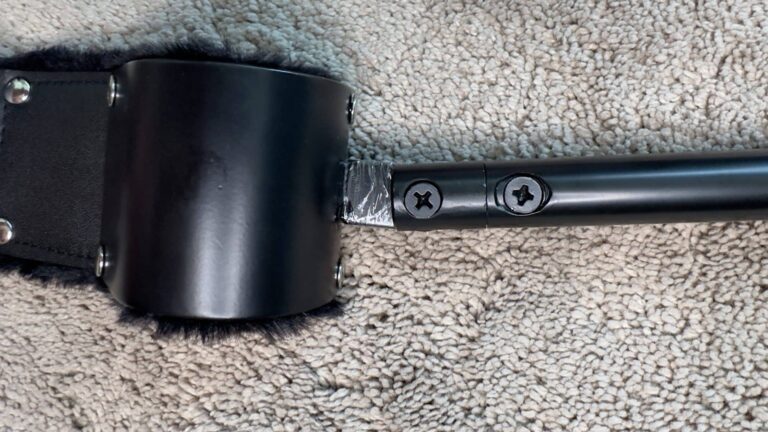 Bondage Boutique Expandable Spreader Bar with Leather Cuffs -  