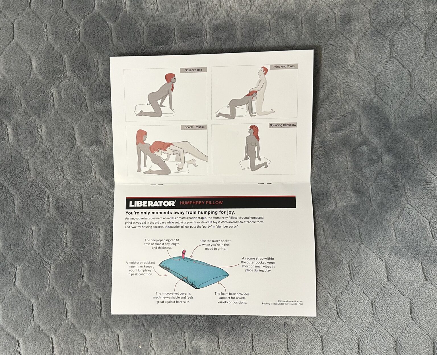 Liberator Humphrey MicroVelvet Pillow Shaped Mount Grey main image 0
