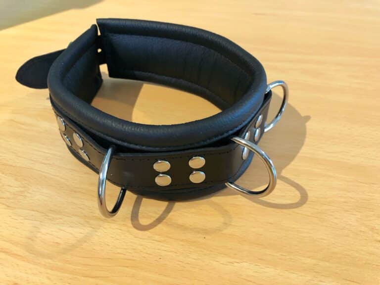 DOMINIX Deluxe Heavy Leather Collar - 