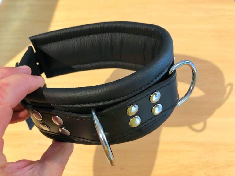 DOMINIX Deluxe Heavy Leather Collar - <