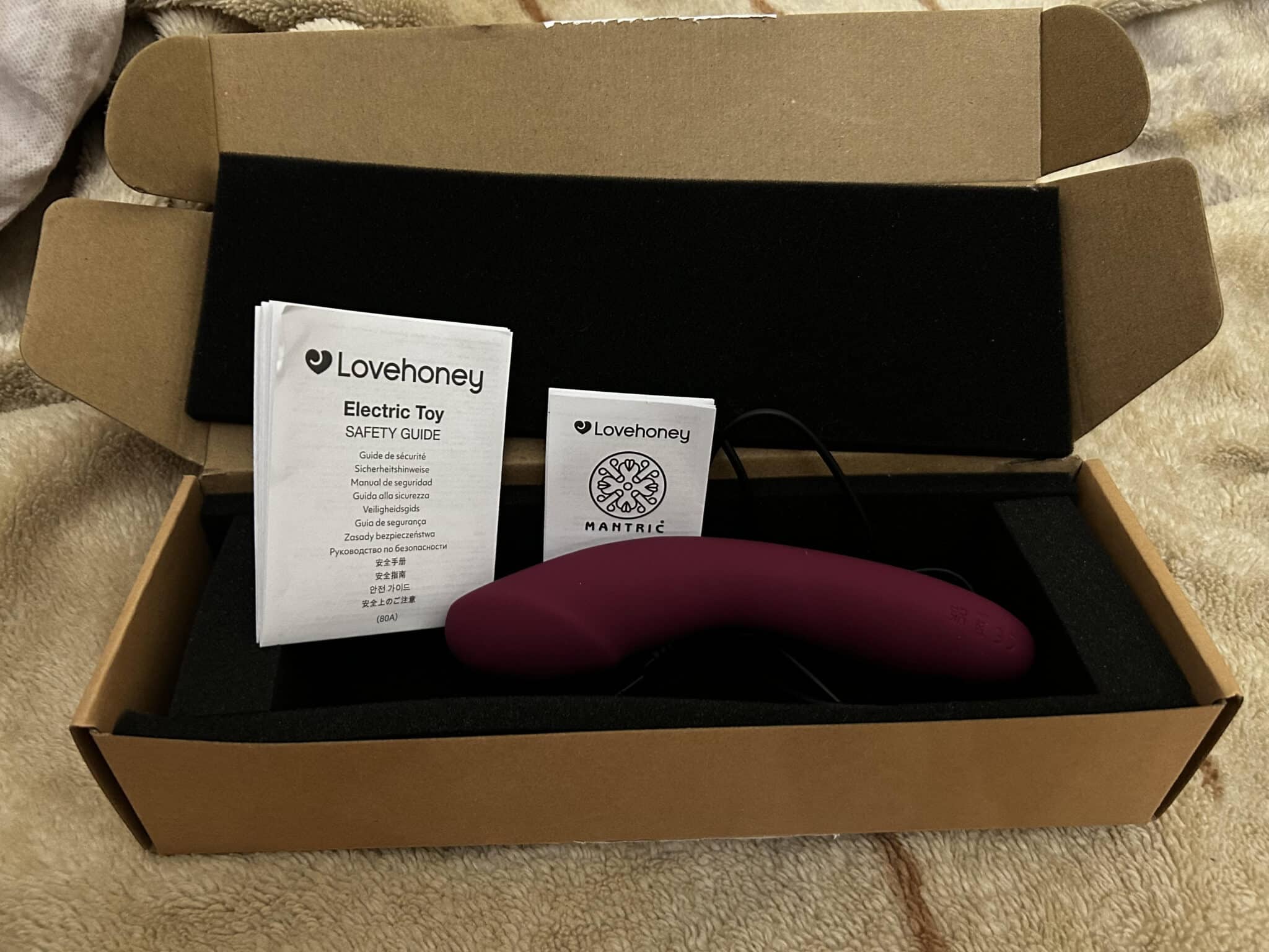 Mantric Rechargeable Realistic Vibrator Materials and care