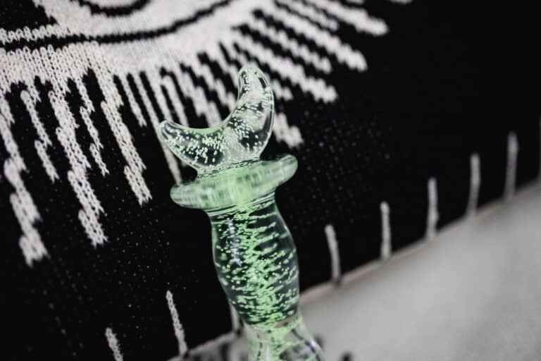 Lovehoney Sensual Glass Glow-in-the-Dark Dildo - 