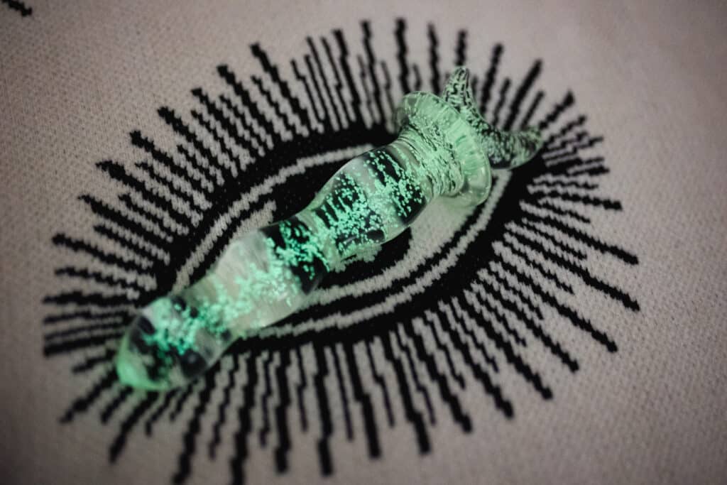 Lovehoney Sensual Glass Glow-in-the-Dark Dildo - 