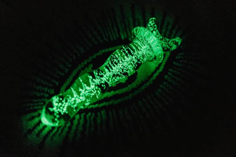 Lovehoney Sensual Glass Glow-in-the-Dark Dildo - 