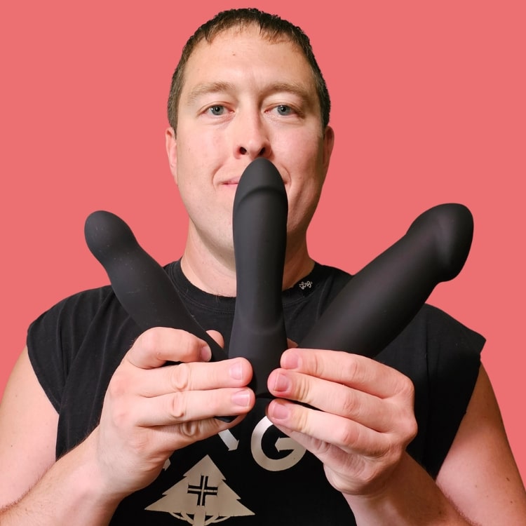 Doc Johnson Be Naughty Vibrating Hollow Strap-On Set review