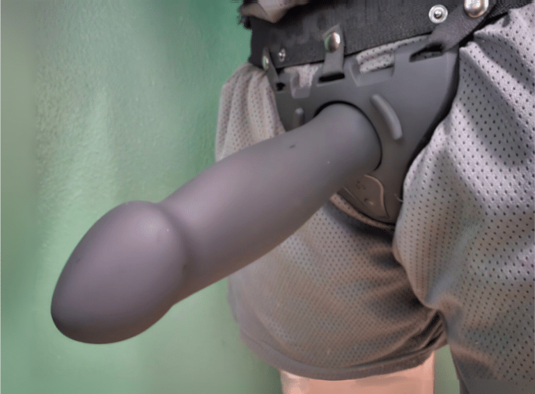 Doc Johnson Be Naughty Vibrating Hollow Strap-On Set - 