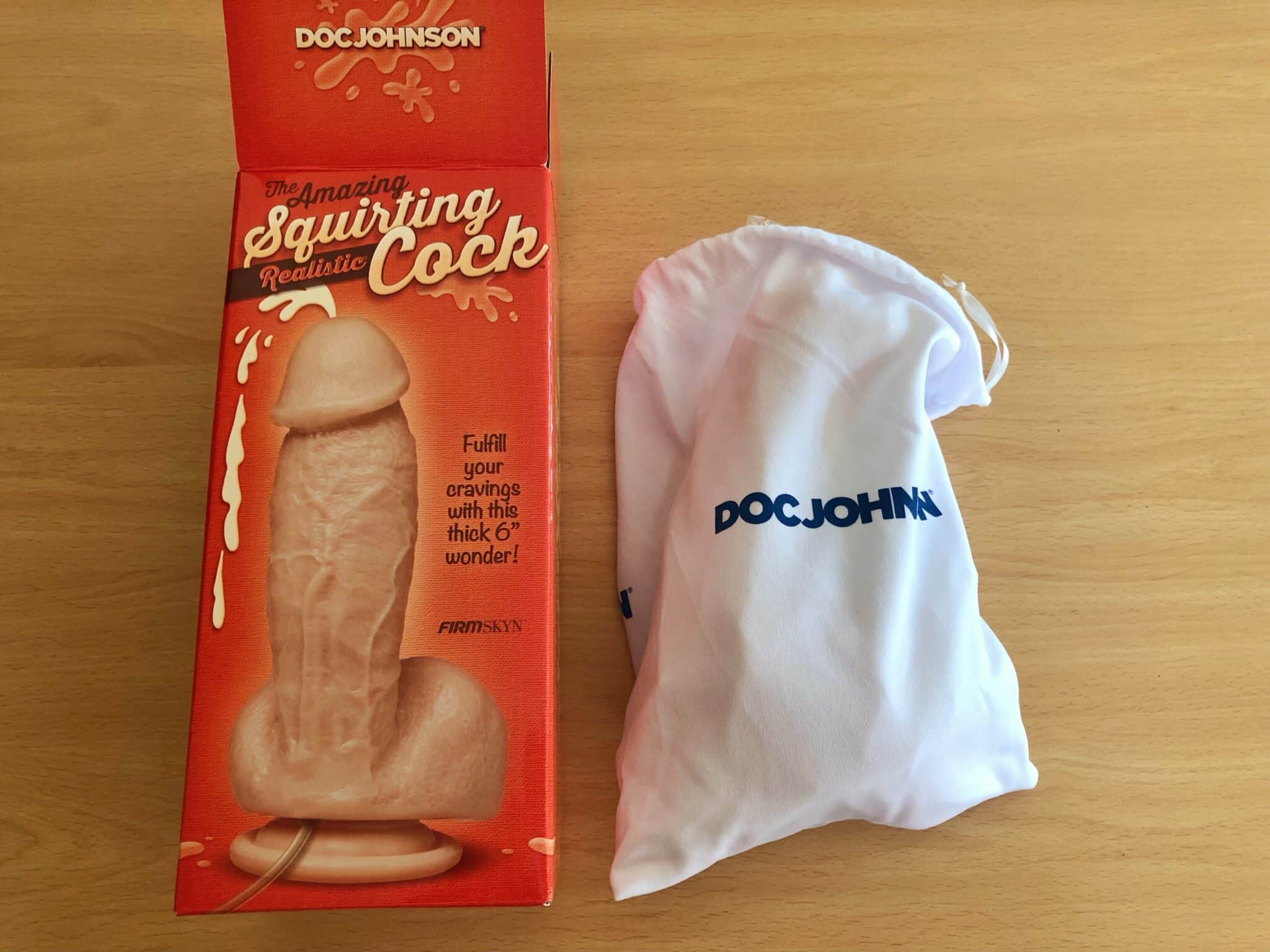 Doc Johnson The Amazing Squirting Cock 5.5 Inch Packaging