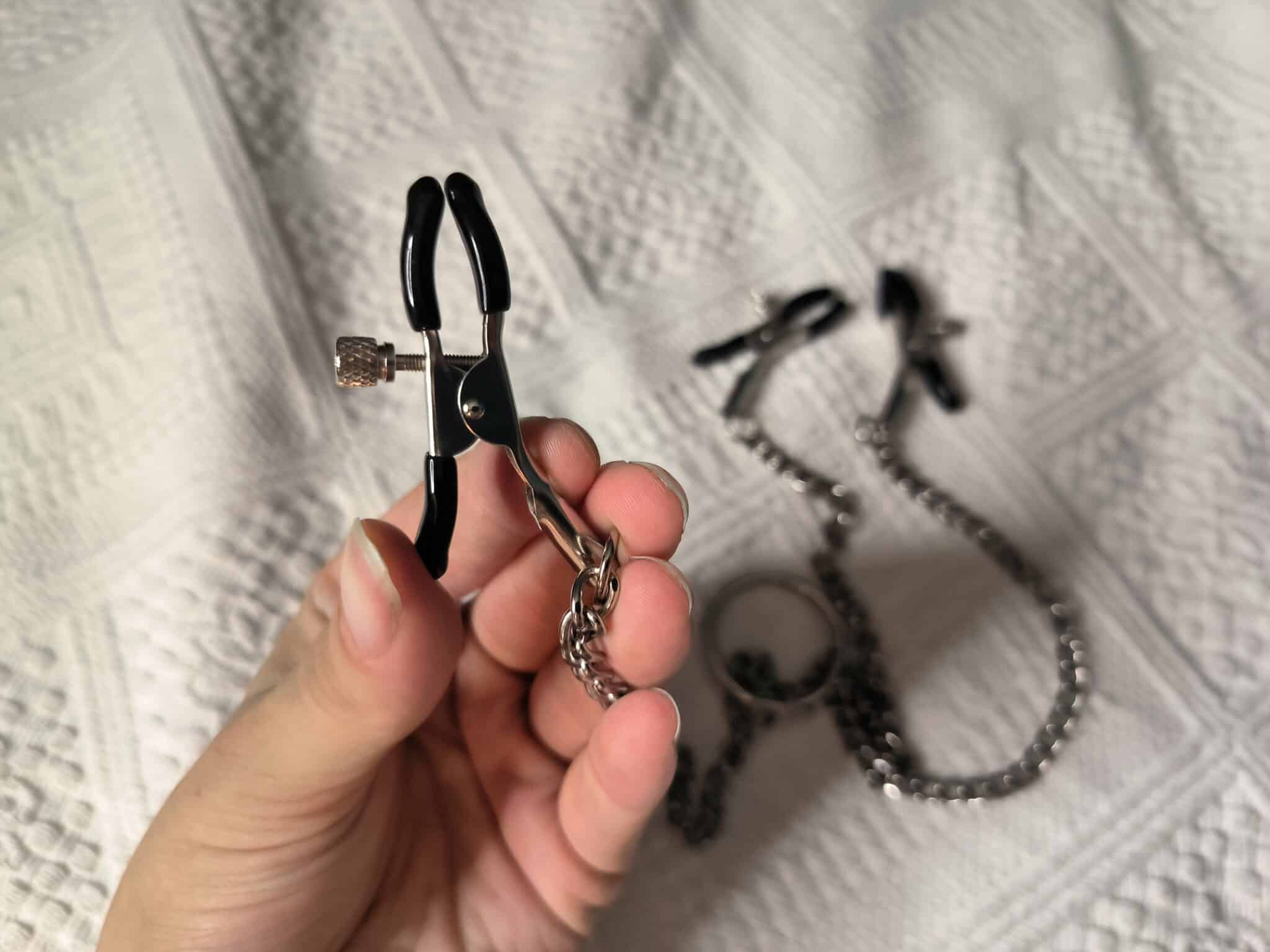 Bondage Boutique Adjustable Nipple Clamps and Clit Clamp Ease of Use