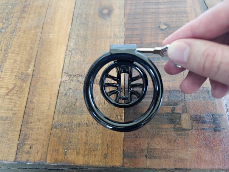 Oxy Large Prince Albert Optimised Chastity Cage  - 