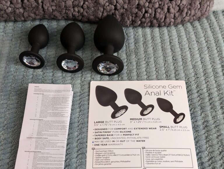 Silicone Jewelled Butt Plug Set  Review