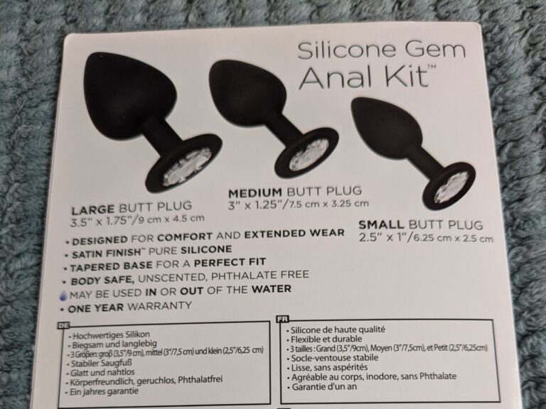 Silicone Jewelled Butt Plug Set  Review