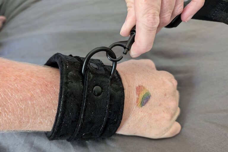 Bondage Boutique Black Rose Under Mattress Restraint Kit  - 