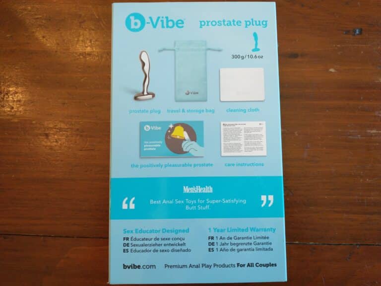 b-Vibe Stainless Steel Prostate Plug - <