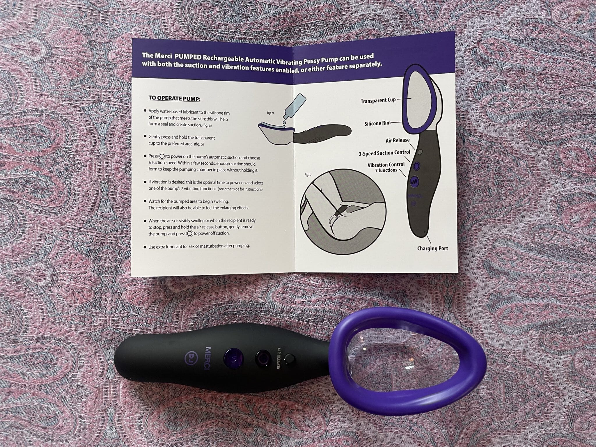 Doc Johnson Merci Pumped Vibrating Pussy Pump Ease of Use