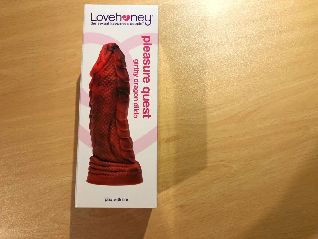 Pleasure Quest Girthy Fire Dragon Dildo - 