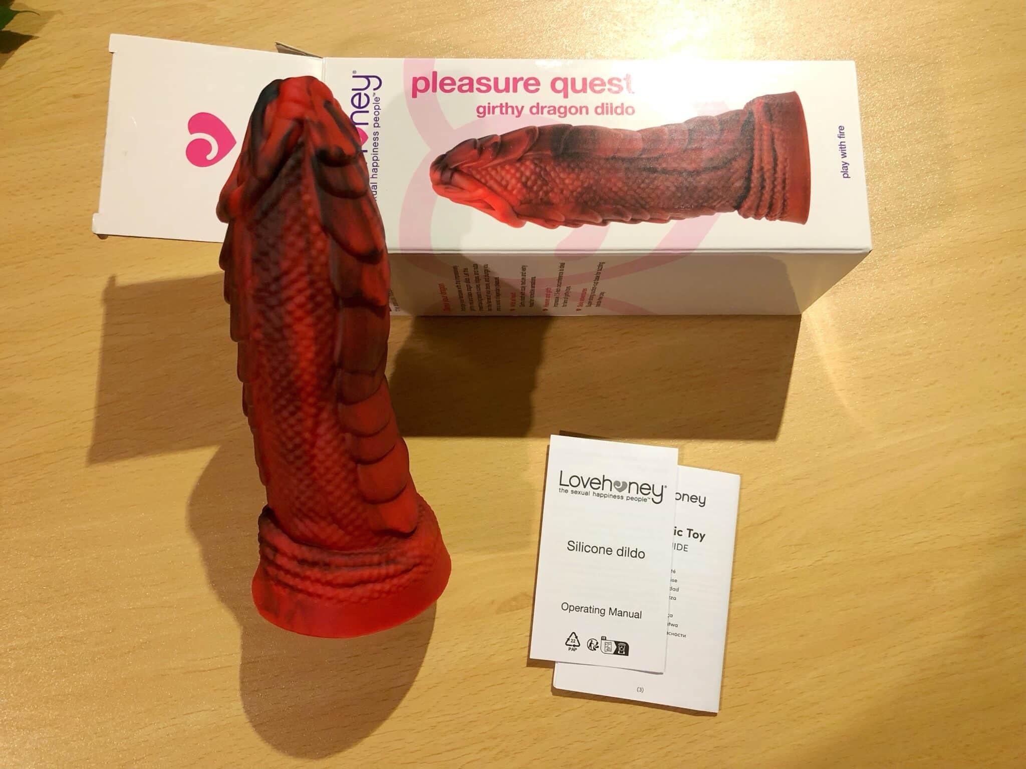 Pleasure Quest Girthy Fire Dragon Dildo Price