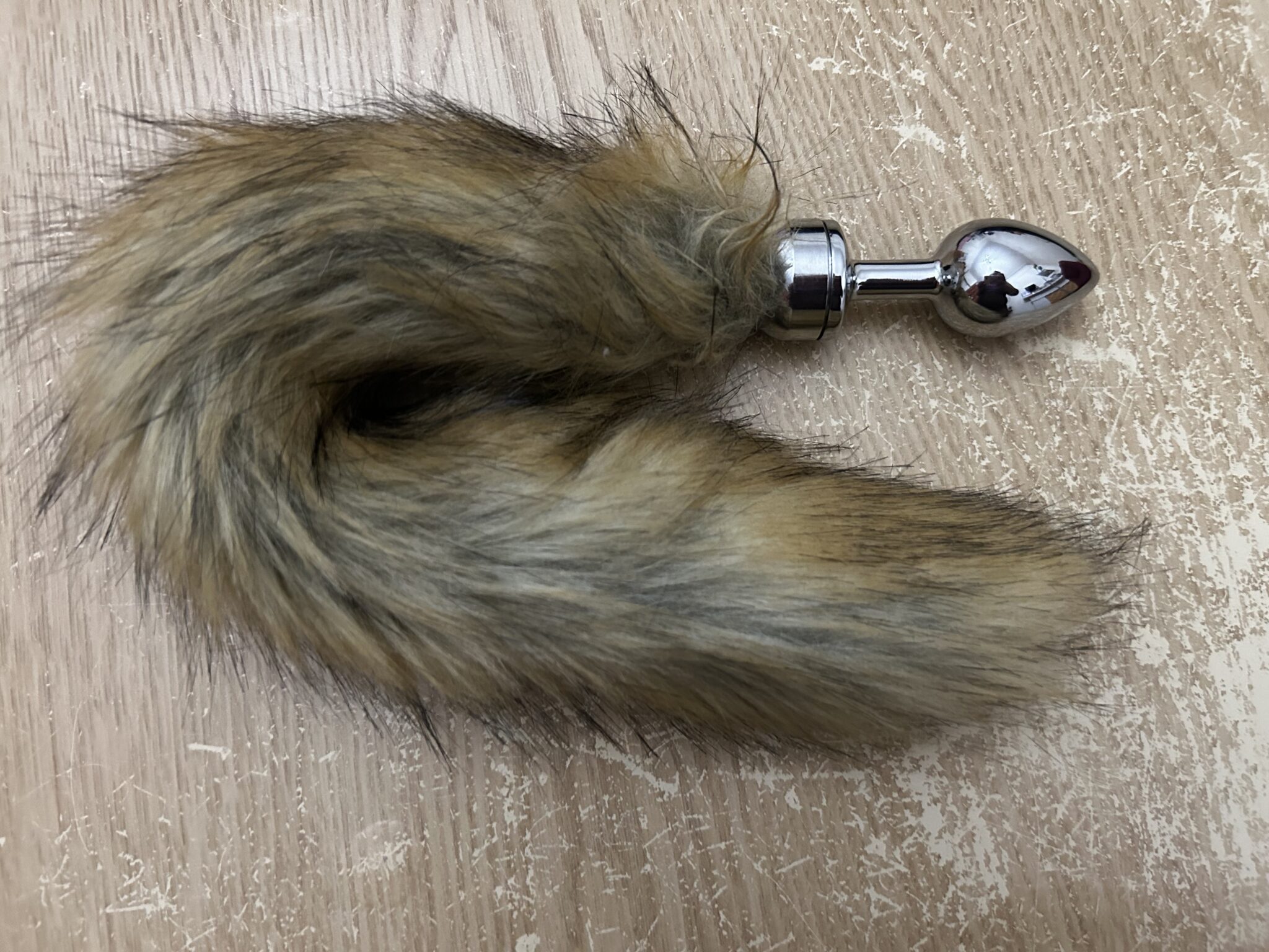 DOMINIX Deluxe Stainless Steel Medium Faux Fox Tail Butt Plug Price