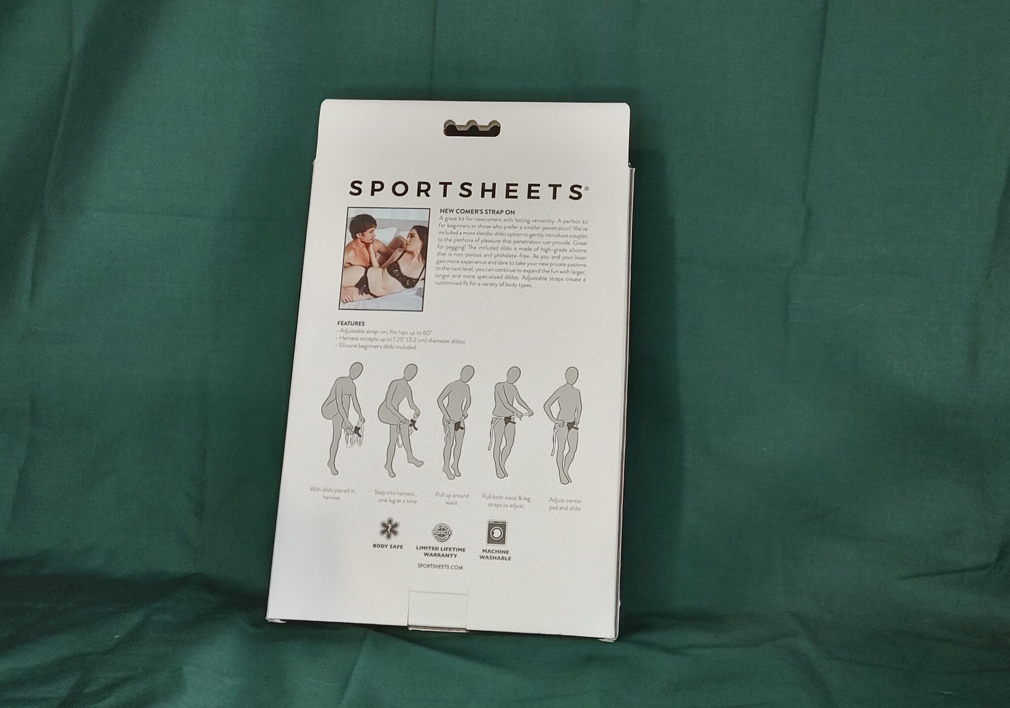 Sportsheets New Comers Strap-On Set Materials and care