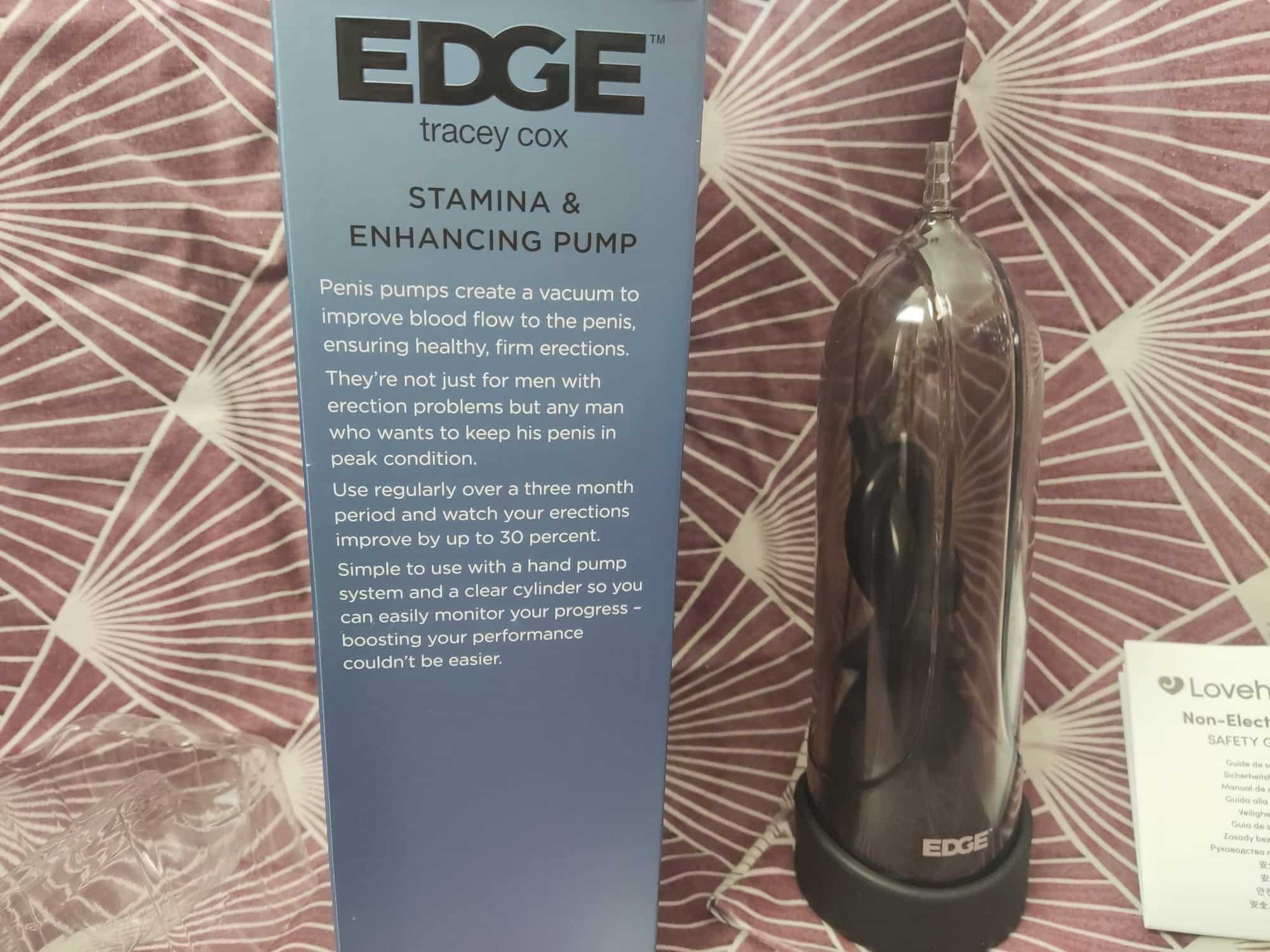 Tracey Cox EDGE Ultimate Performance Stamina Penis Pump Performance