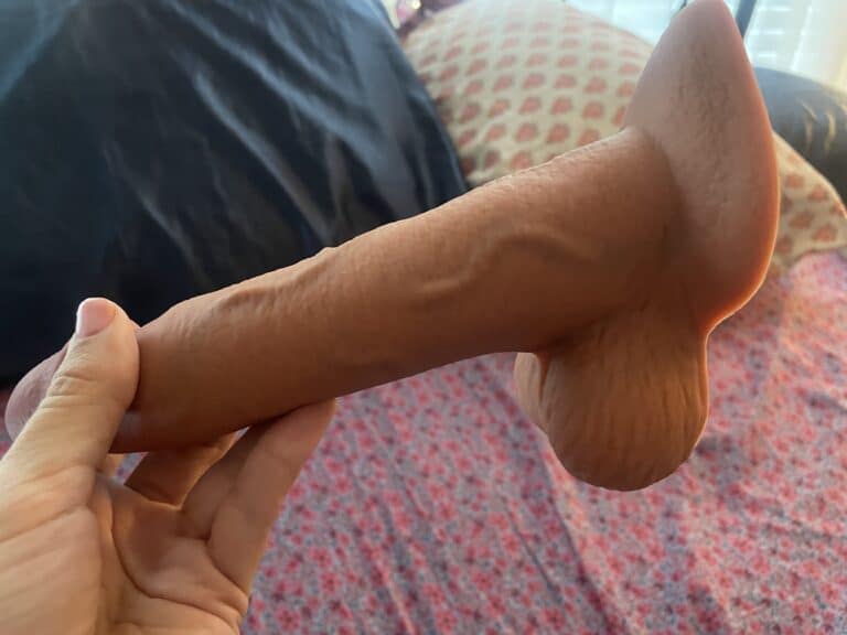 b-Vibe Slipskin Curvy Dildo - 