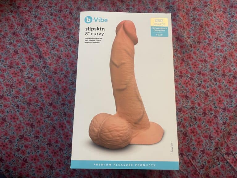 b-Vibe Slipskin Curvy Dildo - 