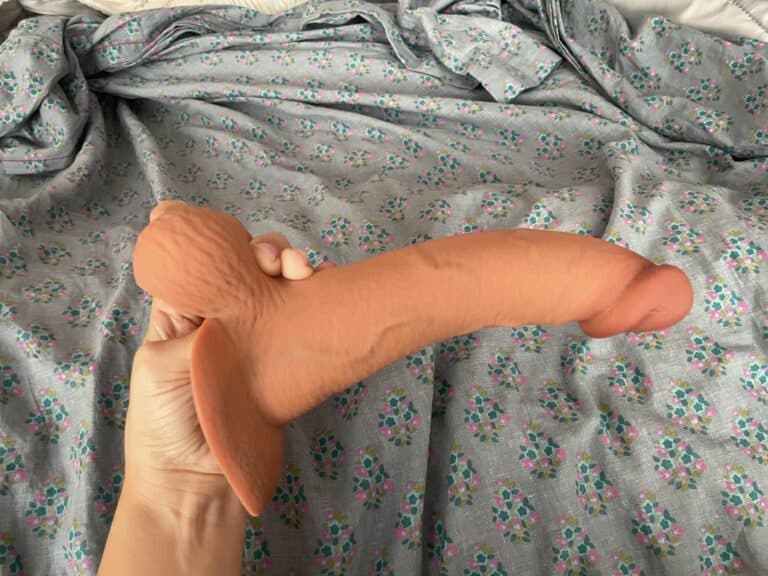 b-Vibe Slipskin Curvy Dildo - 