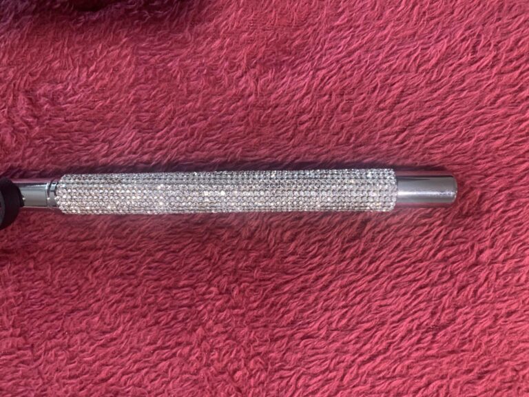 Bondage Boutique Silver Rhinestone Crop - 