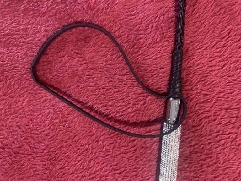 Bondage Boutique Silver Rhinestone Crop - 