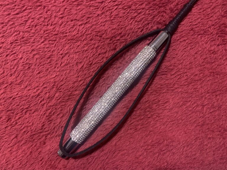 Bondage Boutique Silver Rhinestone Crop -  