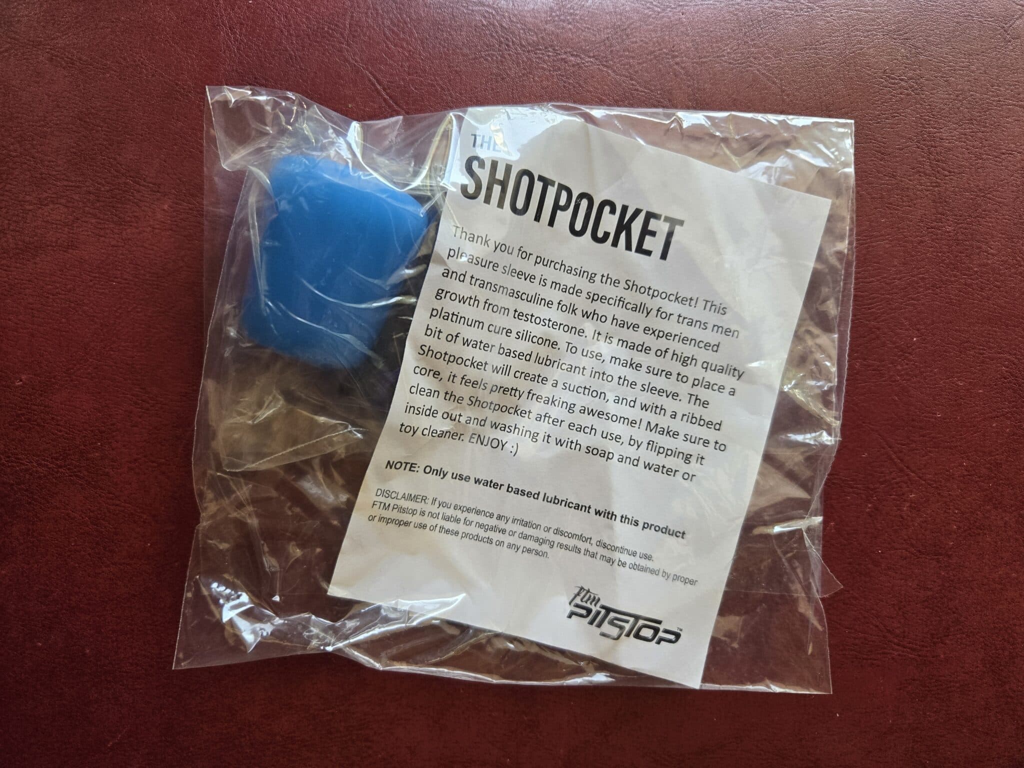 ShotPocket Pleasure Sleeve Packaging