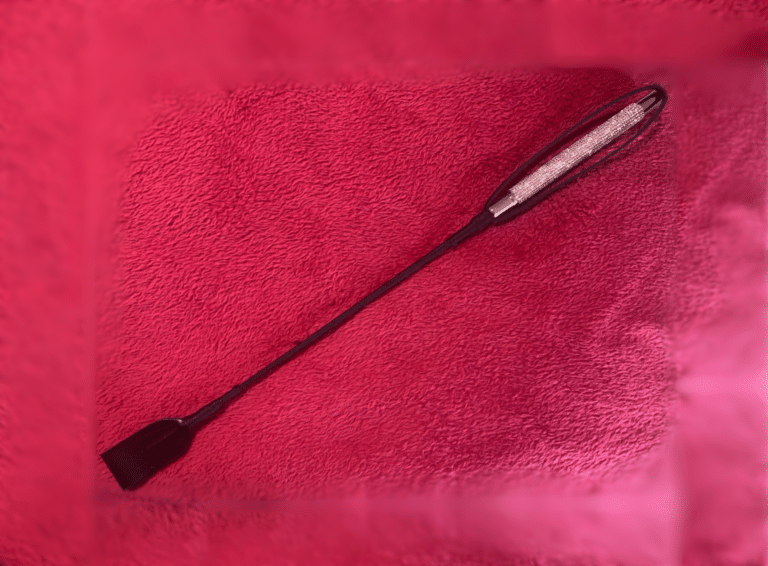 Bondage Boutique Silver Rhinestone Crop - 