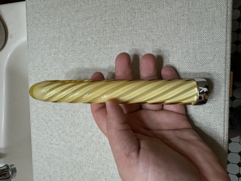 Playboy Pleasure Twist of Fate Glass Vibrator - 