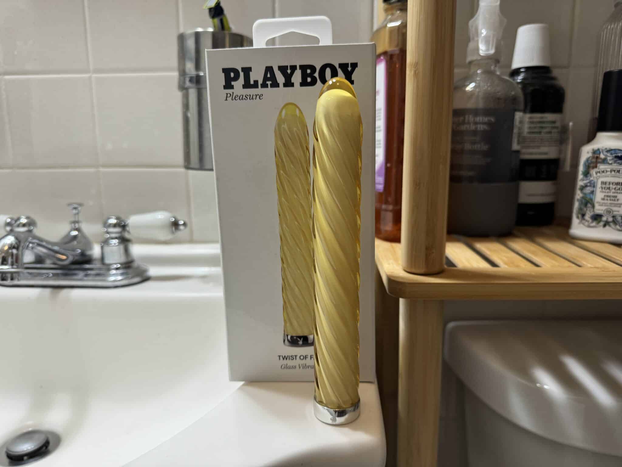 Playboy Pleasure Twist of Fate Glass Vibrator Packaging