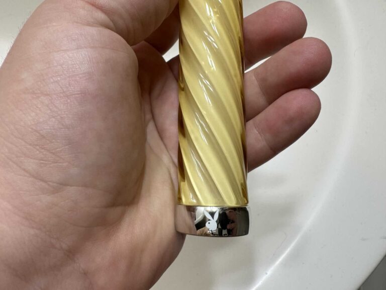 Playboy Pleasure Twist of Fate Glass Vibrator - 