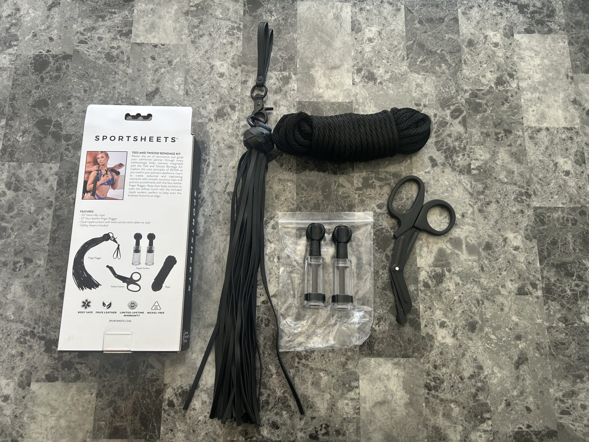 My Personal Experiences with Sportsheets Tied and Twisted Bondage Kit